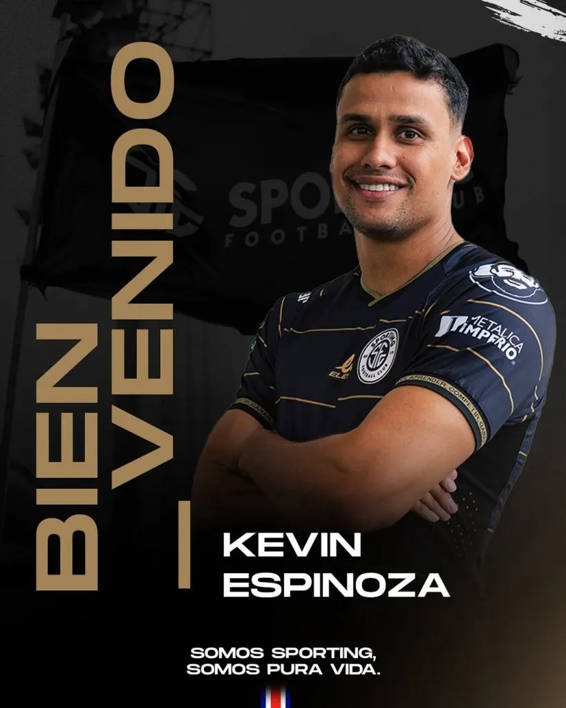 Kevin Espinoza fue presentado en Sporting (Sporting FC).