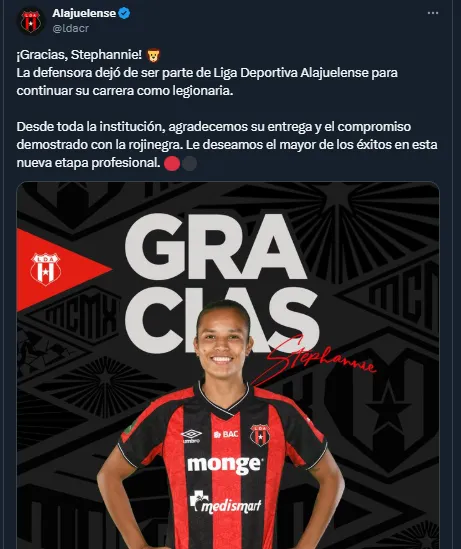 El mercado de fichajes sigue moviéndose en Costa Rica y ahora en Alajuelense fue el turno de despedir a una figura. 