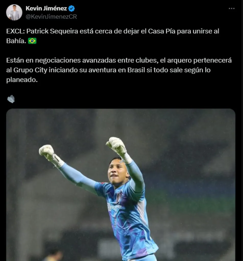 Patrick Sequeira seguirá su carrera en el Bahía.