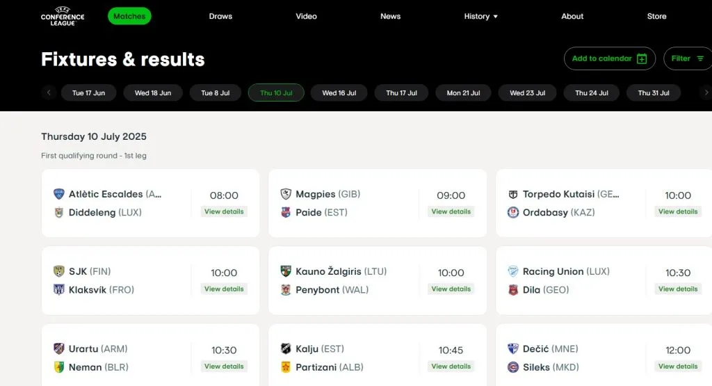 UEFA ha confirmado que el equipo de Alenis Vargas, SJK Seinajoki, juega este jueves por la Conference League.