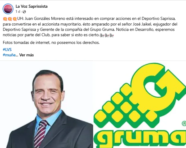 La Voz Saprissista – Facebook