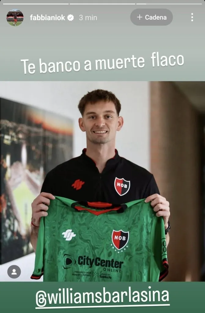 El DT de Newell´s toma partido en medio de la polémica (Instagram).