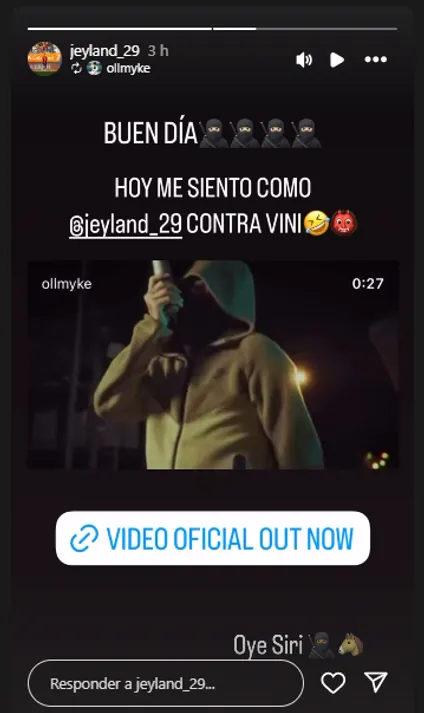 Jeyland Mitchell en su cuenta de IG
