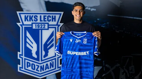 Luis Palma fue presentado como nuevo jugador de Lech Poznan.