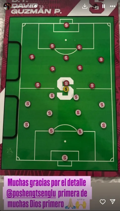 David Guzmán en su cuenta de IG