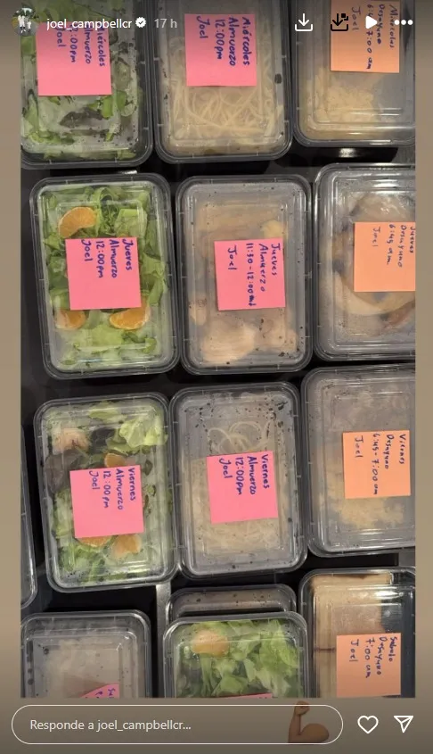 Joel Campbell en sus redes sociales