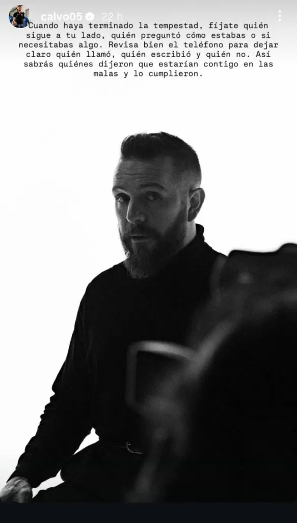 Francisco Calvo en su cuenta de IG