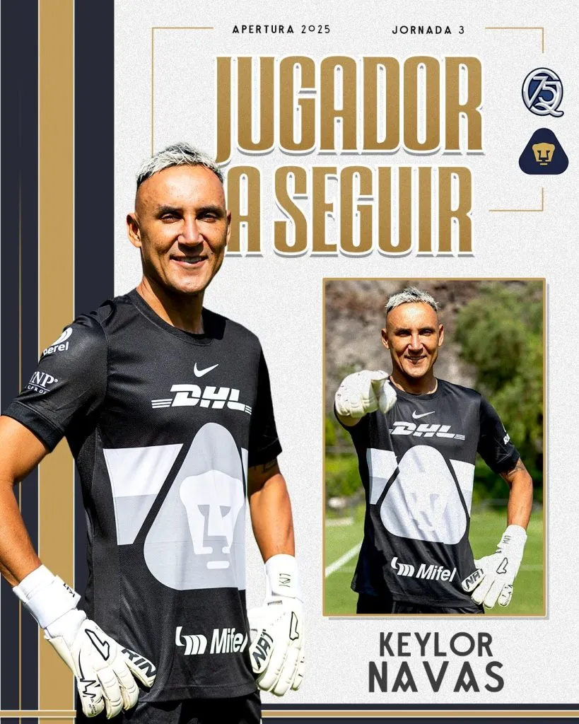 Pumas hace oficial el debut de Keylor.