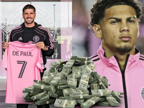 Mientras David Ruiz gana 106 mil dólares relegado a la suplencia, este es el salario de Rodrigo De Paul como figura del Inter Miami