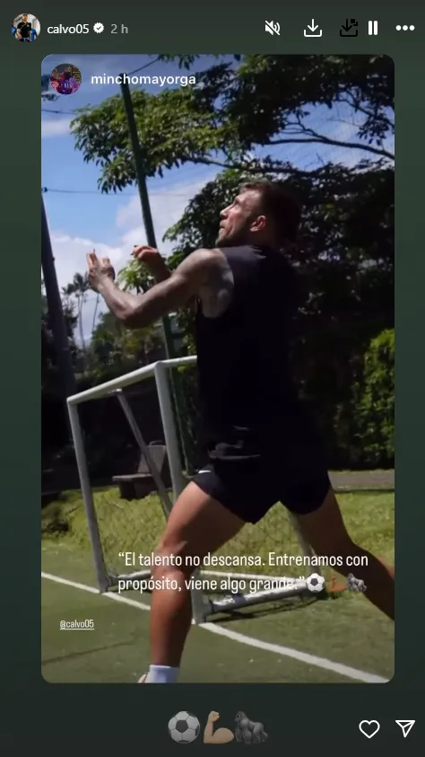 “Se viene algo grande”. Así lo confirmó Francisco Calvo. (Instagram)