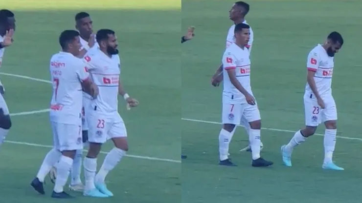 Momento en que Jorge Álvarez se lesionó su rodilla en el Clásico ante Motagua.
