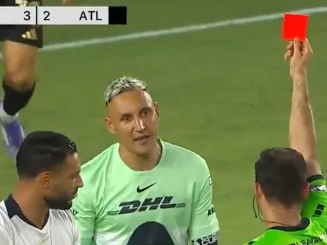 Keylor Navas fue expulsado y dejó una escena que nadie en Costa Rica imaginaba