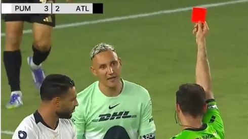 Keylor Navas vio la cartulina roja.
