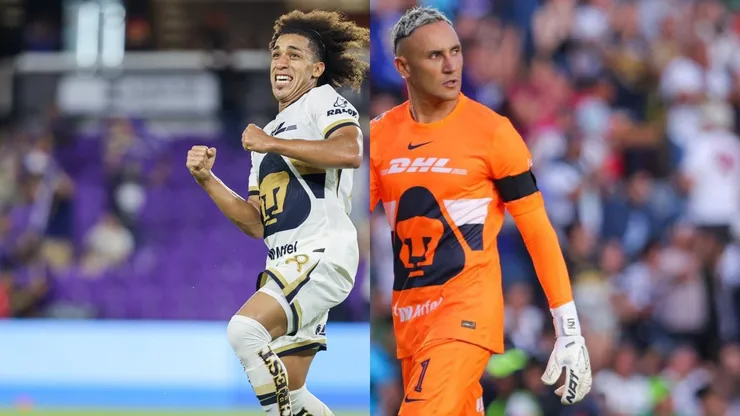 Keylor Navas y Adalberto Carrasquilla juegan con Pumas UNAM vs. Toluca.