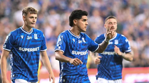 Luis Palma marcó su primer gol con la camisa del Lech Poznan.