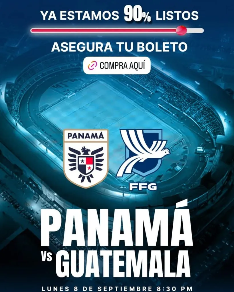 Panamá dio aviso: las localidades están casi agotadas para enfrentar a Guatemala.
