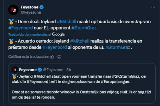 Cuenta oficial de X de Feyezone