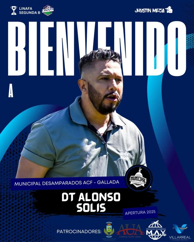 Alonso Solis fue presentado en su nuevo club. (Foto: Municipal Desamparados)