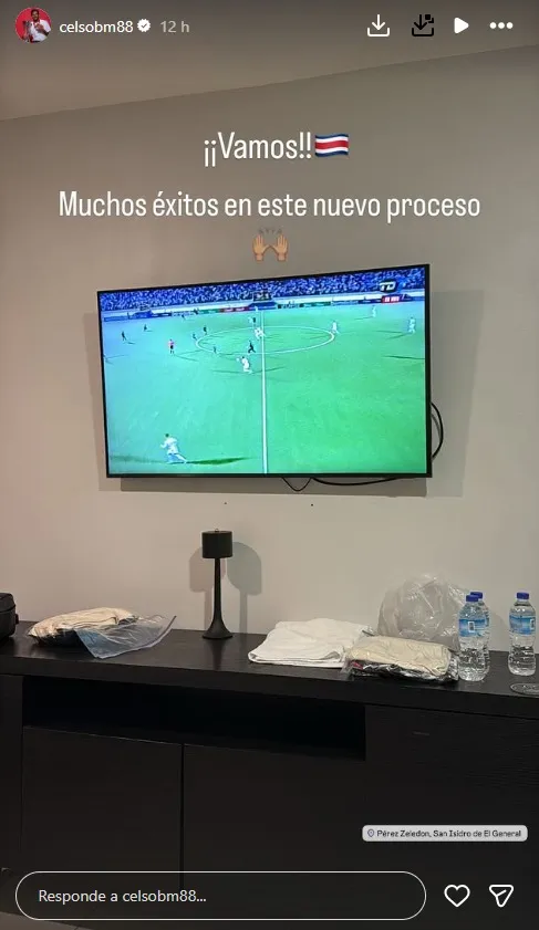 Celso Borges en sus redes sociales