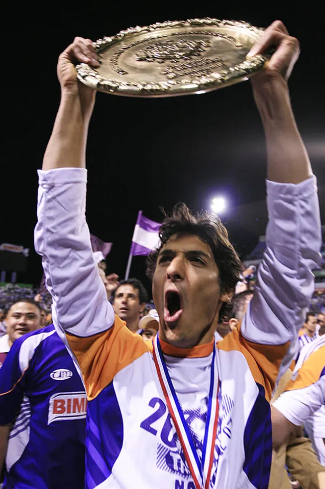 Celso Borges en su etapa como morado.