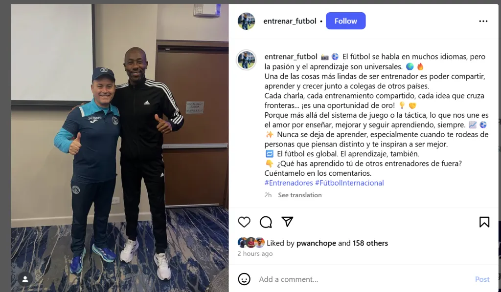 La publicación de Javier López (Instagram).