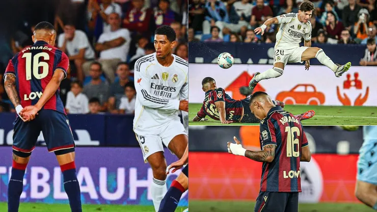 Kervin Arriaga jugó ante el Real Madrid desde el minuto 65.