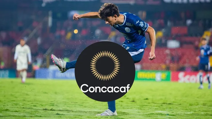 Mathías Vázquez fue premiado por Concacaf tras el gol a Alajuelense.