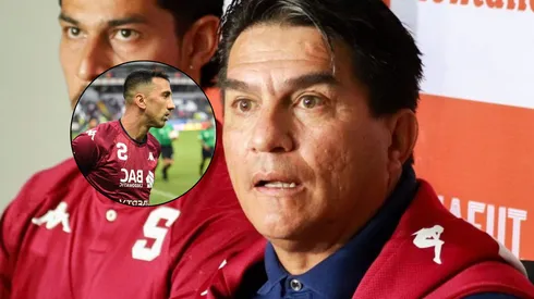 El entrenador defendió al volante morado.