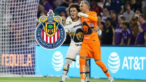 Keylor Navas y Adalberto Carrasquilla, presentes en el juego de Pumas UNAM y Chivas de Guadalajara.