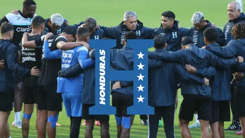 Reinaldo Rueda abrazado junto a José Mario Pinto, el jugador que toda Honduras le pide.