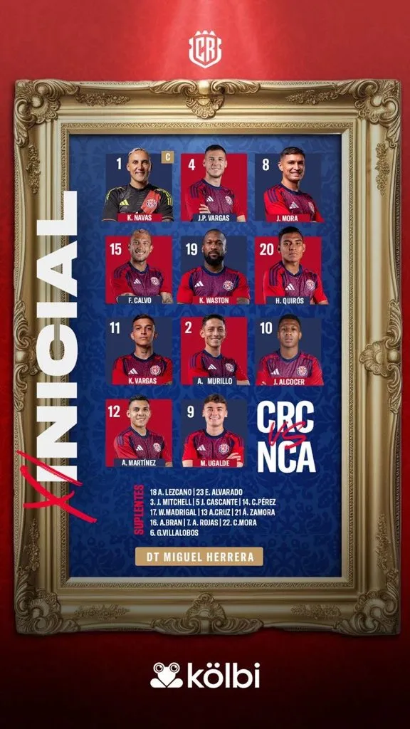 Herrera sorprendió con el XI inicial de La Sele (FCRF).