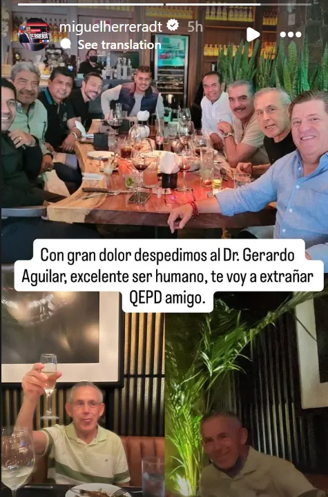 Piojo Herrera despidió a su amigo (Instagram).