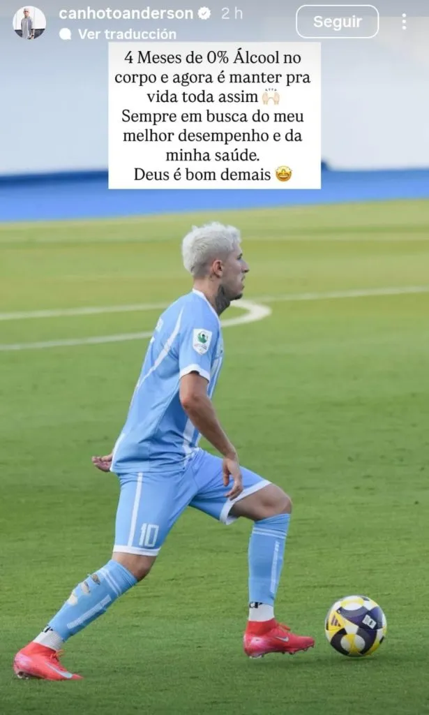 Anderson Canhoto realizó está confesión. (Foto: Instagram)