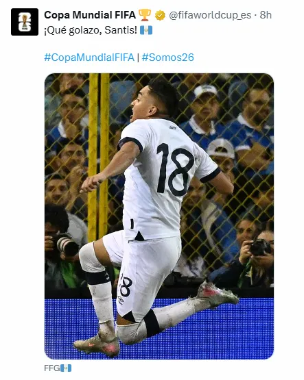 La otra notificación que a favor de Guatemala. (X.com)