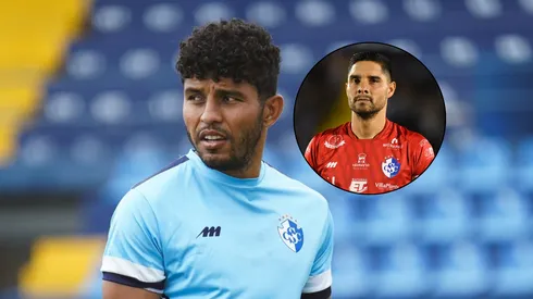 El delantero y el portero tuvieron un cruce ante Guadalupe.