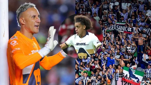 Keylor Navas y Adalberto Carrasquilla con los Pumas