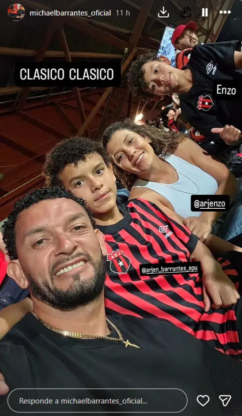 La familia Barrantes mudó sus colores y su pasión. (Instagram)