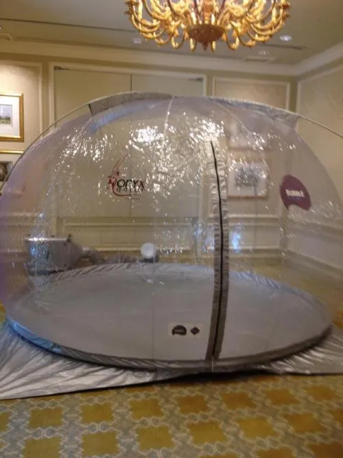 Así luce la cámara hiperbárica de Rafael Nadal (X).