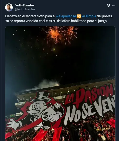 Ferlin Fuentes en su cuenta oficial de X