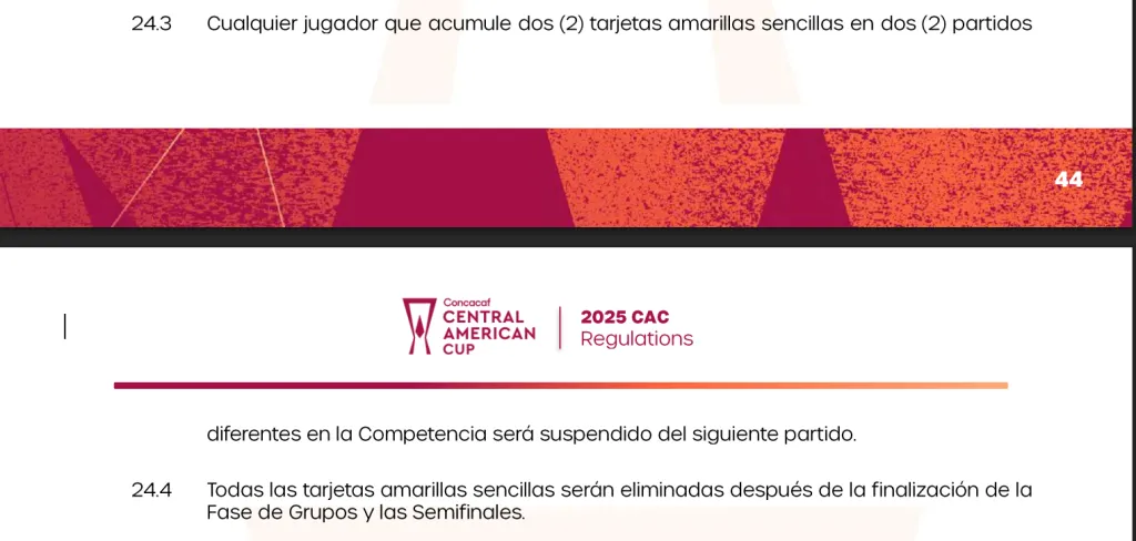 El reglamento confirma el castigo para Rashir Parkins (Concacaf).