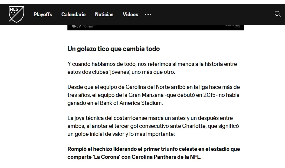 Desde la MLS se rinden ante Alonso Martínez