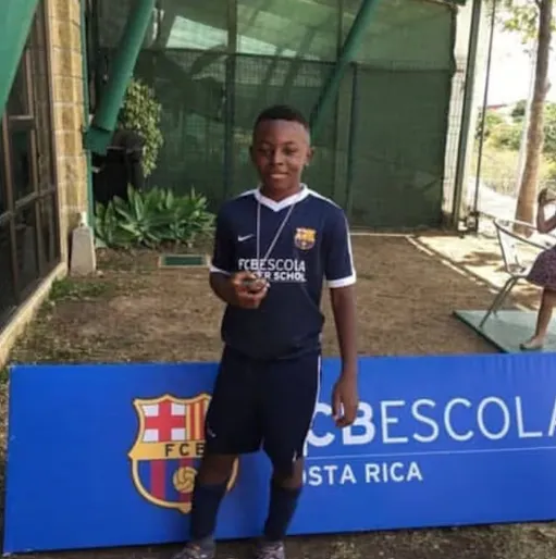 Akheem Wilson pasó parte de su formación en la Academia del Barcelona (La Teja).