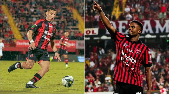 Fernando Piñar y Kenyel Michel son bajas en La Sele. (Fotos: Alajuelense)