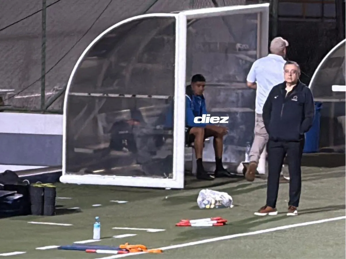 Getsel Montes no se entrenó con la selección de Honduras y así fue captado. Foto: DIEZ