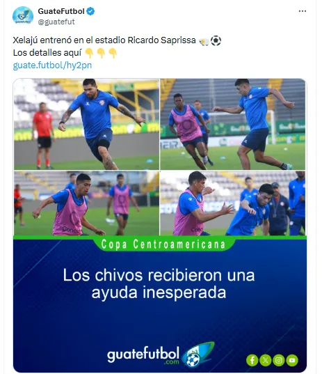 Xelajú entrenó en el estadio Ricardo Saprissa | Guatefutbol.com