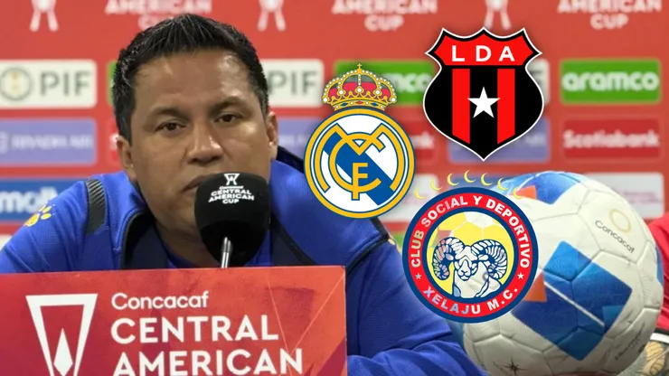 Amarini Villatoro, DT de Xelajú MC, en conferencia de prensa.