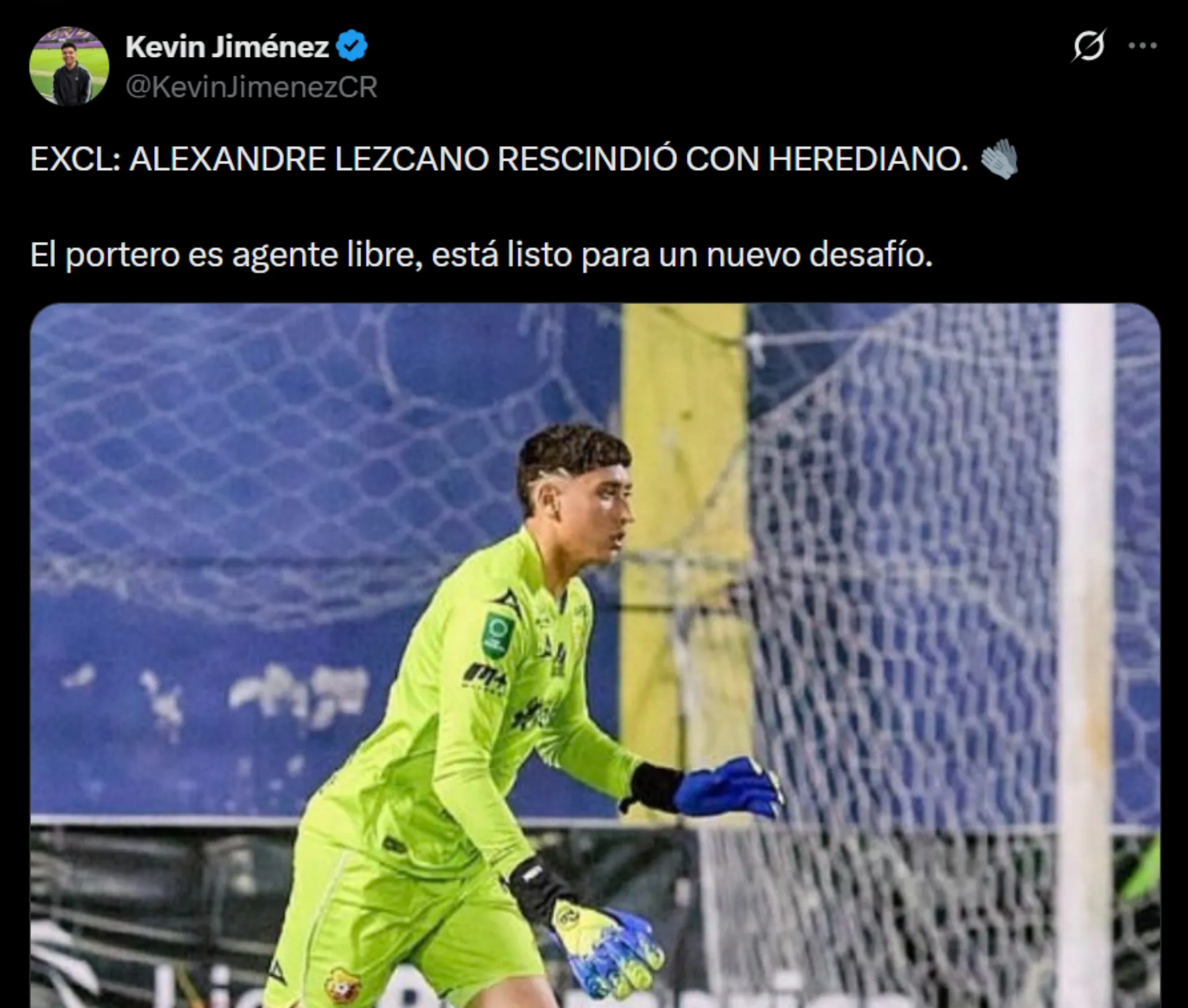 Alexaner Lezcano se convirtió en agente libre. (Foto: X)