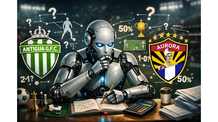 La predicción de la Inteligencia Artificial para la revancha entre Antigua y Aurora.