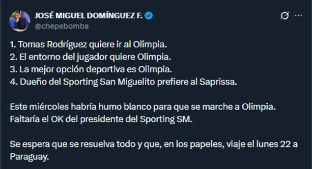 José Miguel Domínguez – X