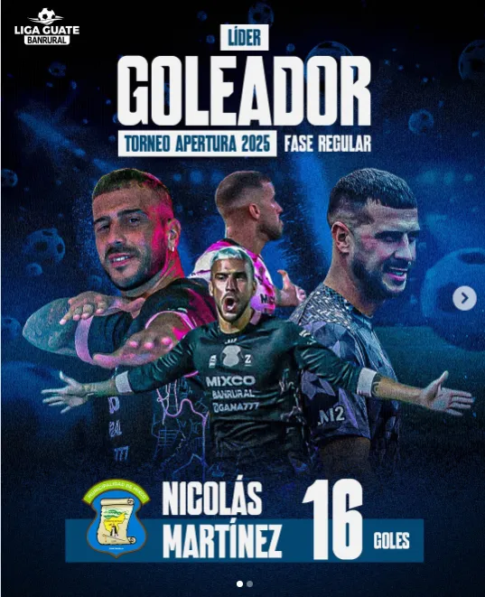 Nicolás Martínez fue el máximo goleador.